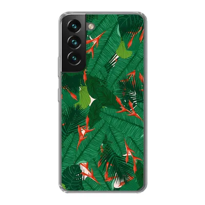 Produktbild von MuchoWow® Handyhülle Schutzhülle Hülle für Samsung Galaxy S22 Plus Blumen - Blätter - Muster Silikon Softcase Handy Hülle - Schutzabdeckung