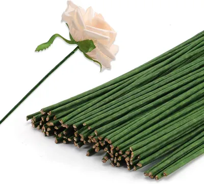Produktbild von Künstliche Blumenstiele 40 cm, 60 Stück, 3 mm, für DIY Blumenarrangements