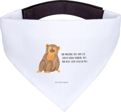 Produktbild von Mr. & Mrs. Panda Tuch Affe - Weiß - Geschenk, Halstuch, Hunde-Bandana, Für Hunde, Selbstachtung, Afrika, Motivation, Affen, Liebe, Hundehalstuch, Selbstbewusstsein
