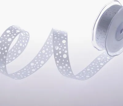Produktbild von Satinlochband weiß - 25 mm Breite auf 20 m Rolle - 52020 00