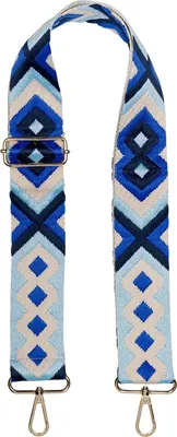 Produktbild von styleBREAKER Taschen Schulterriemen verstellbar mit buntem Ethno Muster, Wechsel Taschengurt, Karabiner, Handyband 02013024