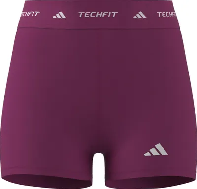 Image de Legging court TECHFIT pour femmes, couleur magenta, taille XXS, longueur 4 pouces