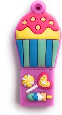 Produktbild von Onwomania Cupcake Muffin Gebäck Süßigkeit bunt USB Stick USB Flash Drive 128GB Usb 3.0