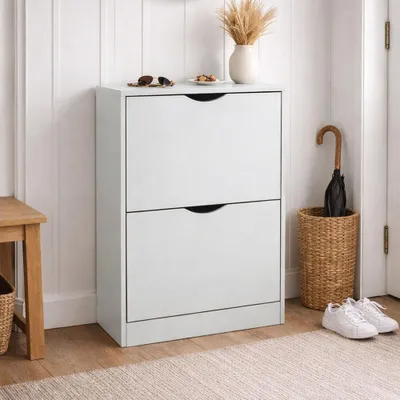 Image de Milton Oldbrook Armoire à chaussures Jaca Blanc