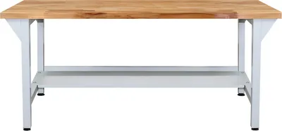 Produktbild von Werkbank Rhino Plus | HxBxT 84x150x70cm | Traglast 500kg | Lichtgrau