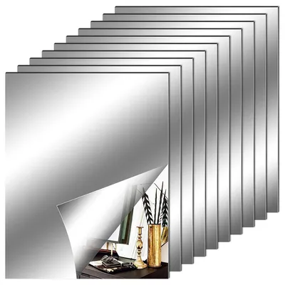 Image de Miroirs muraux adhésifs, flexibles, souples, non en verre, pour la décoration de