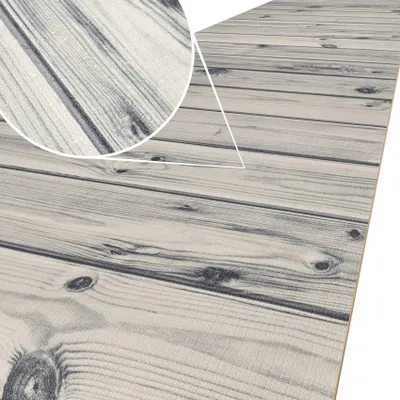 Produktbild von Küchenläufer ATLANTA Läufer Flurläufer Teppichläufer Holzdiele Grau 48x100cm