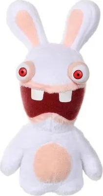 Image de Peluche Lapins Crétins, Bouche Ouverte, 18 cm, Extra Douce