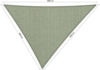 Produktbild von SHADOW COMFORT 4 x 4,5 x 5 m Dreieckiges Sonnensegel Moonstone Green Ungleichseitig