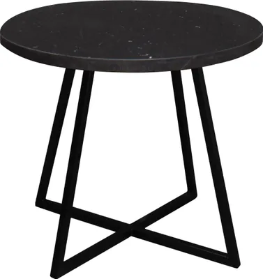 Produktbild von Couchtisch Rund Elesa 4 60x51x60 Holzwerkstoff Schwarz/Keramik schwarz