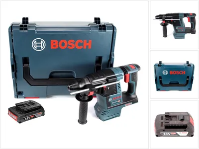 Produktbild von Bosch GBH 18V-26 Akku Bohrhammer 18V 2,6J brushless SDS plus + 1x Akku 2,0Ah + L-Boxx - ohne Ladegerät