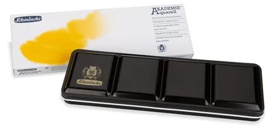 Produktbild von Schmincke AKADEMIE Aquarell Set 12 × 1/2 Näpfchen