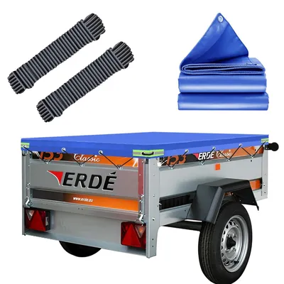 Produktbild von Wasserdichtes Abdeckzelt für Anhänger 150 x 105 cm - Reißfest - Verstärkter Saum