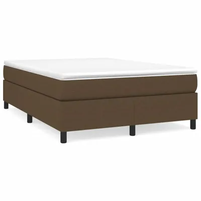 Produktbild von Boxspringbett mit Matratze Dunkelbraun 140x200 cm Stoff