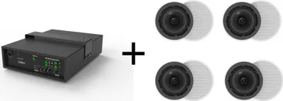 Image de VivoLink audiopack Caisson de basses 8" 50W+ 4 x haut-parleurs de plafond - haut-parleurs (AUDIOPACK4)