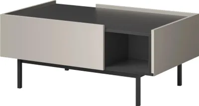 Zdjęcie produktu dla Ława prostokątna Noel 100 x 60 Kaszmir / Czarna