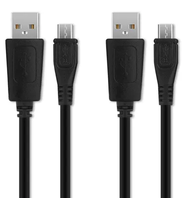 Produktbild von CELLONIC USB Kabel 1m für TomTom Via 62 Via 52 Via 135 Rider 40 400 GO 510 520 5200 GO 620 6200 Start 62 Start 52 GPS Navigator Ladekabel Micro USB auf USB A 2.0 Datenkabel 1A schwarz PVC