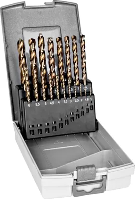 Produktbild von Bahco HSS-E Bohrer aus Kobalt für Metall im Satz - 19-tlg.