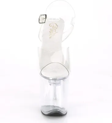 Produktbild von FLASHDANCE-808 Damen Sandale von Pleaser, Transparent EU 39, US 9