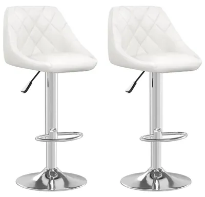 Obrázek produktu pro vidaXL Barová stolička 2 ks. Bílá Imitace kůže