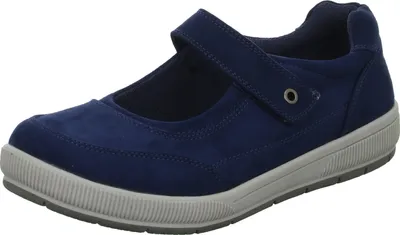 Produktbild von Alyssa Damen-Ballerina mit Klettverschluss Blau, Farbe:blau, EU Größe:40