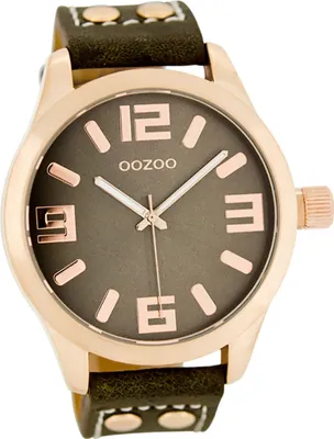 Produktbild von Oozoo Leder Damen Uhr C1158 Analog Quarzuhr Armband braun Timepieces D2UOC1158