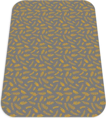 Produktbild von Stuhlunterlage - Bürostuhlunterlage - Stuhlmatte - Bodenmatte - 140x100 cm - Gelbe Zweige