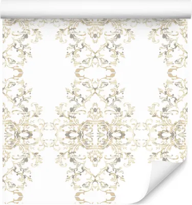 Zdjęcie produktu dla Tapeta ornamenty w stylu barokowym Dekoracja Abstrakcyjna 3D do salonu