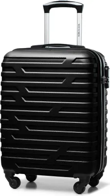 Produktbild von A-line II Kabinengepäck Kabinenkoffer Handgepäck Rollkoffer Reisekoffer Bordkoffer Hartschale ABS Hochwertiger und Stabiler Größe S Blau Lufthansa/Eurowings/Ryanair/Condor/Discover Airlines
