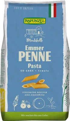 Produktbild von Rapunzel -  Emmer-Penne Semola - 500g