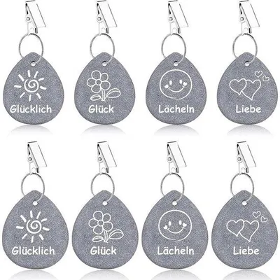 Produktbild von Stein Tischdeckengewichte, 8 Stück, grau, für Outdoor, Picknick, Garten