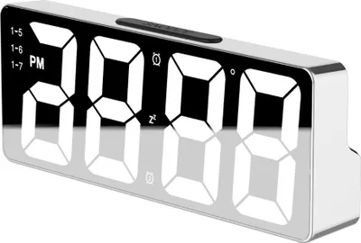 Obrázok produktu pre INF Multifunkčný LED digitálny budík s teplotou a funkciou Snooze biely