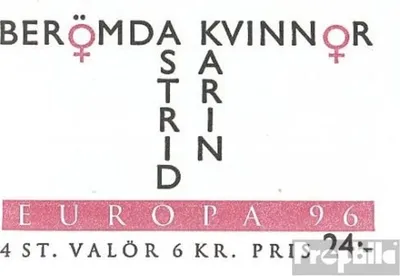 Produktbild von Briefmarken Schweden 1996 Mi MH215 (kompl.Ausg.) postfrisch Europa