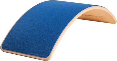 Produktbild von MeowBaby Balance Board für Kinder – Balancierbrett aus Holz mit Filz Unterseite, Farbe:Blau