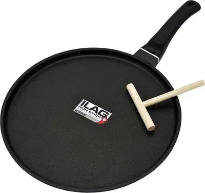 Produktbild von Famanu Crêpepfanne Gusseisen - Induktionsgeeignet - 28 cm