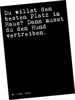 Produktbild von Mr. & Mrs. Panda Postkarte Du willst den besten... - Schwarz - Geschenk, Haus, Geld, Spruch, Fotokarte, Postkarten, Ansichtskarte, Liebe, Grußkarte, Sprüche