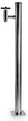 Produktbild von IDEAL Wasser Zapfsäule Ø 48 mm rund | Edelstahl poliert