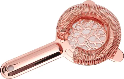 Imagen del producto de Colador para cócteles de acero inoxidable, con un brillo hermoso, ideal para bartenders, color rosa dorado