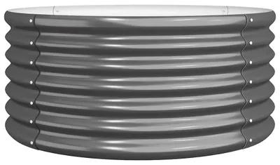 Productafbeelding van vidaXL Plantenbak, verzinkt staal, 80x80x36 cm, antraciet