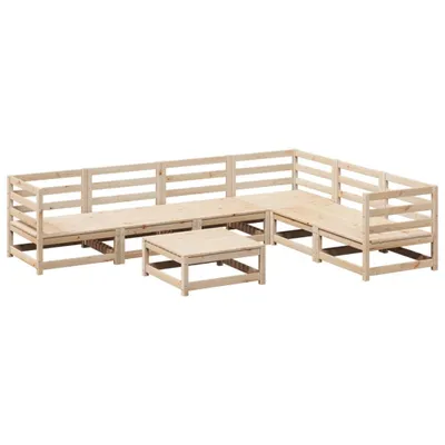 Produktbild von 7-tlg. Garten-Sofagarnitur Massivholz Kiefer