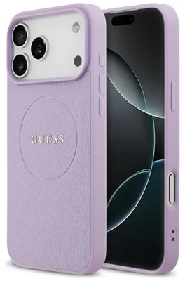 Obrázek produktu pro Guess Grained Ring MagSafe - Pouzdro iPhone 17 Pro Max (fialový)