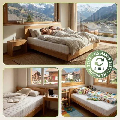Produktbild von SLUMBIO 7-Zonen Wendematratze -  80 x 200 x 12 cm - H2/H3