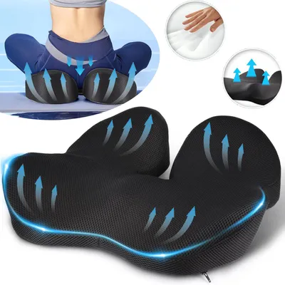 Produktbild von Memory Foam Sitzkissen, Komfortkissen für Bürostuhl, Zuhause, Büro, Ergonomisches Sitzkissen