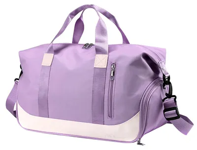 Produktbild von Omgoods – Wasserdichte Sporttasche mit Schuhfach, 35 Liter, Lila