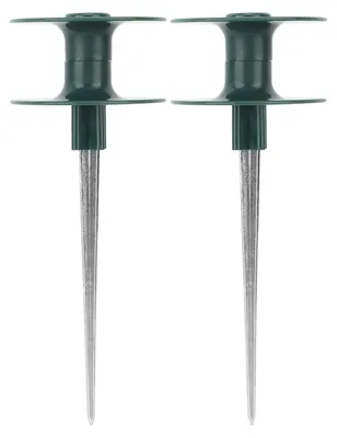 Produktbild von 2 Stück Schlauchführungsspikes, ABS-Zinklegierung, Wasserrohrrad, langlebiger Gartenhalter für Hof, Rasen