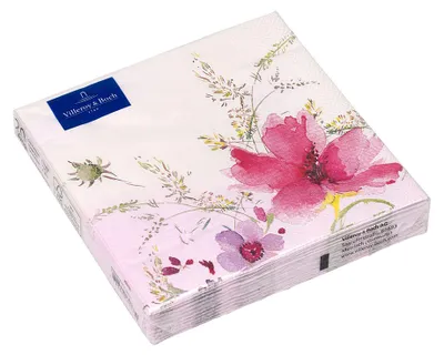 Image de Serviettes en papier Mariefleur, neuves, 20 pièces, 325 x 325 x 1 mm | Villeroy & Boch | Numéro d'article : 3553750163 | EAN : 4003686296343
