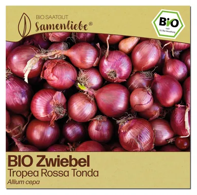 Produktbild von Samenliebe  Zwiebel Samen | Tropea Rossa Tonda - rote & mild süß & rund - samenfestes  Saatgut