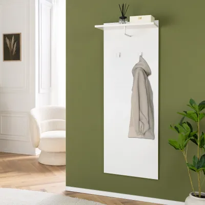 Produktbild von riess-ambiente Moderne Wandgarderobe JUSTUS 140cm weiß Garderobe Kleidergarderobe Kleiderständer