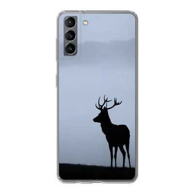 Produktbild von MuchoWow® Handyhülle Schutzhülle Hülle für Samsung Galaxy S21 Plus Hirsch - Nebel - Silhouette Silikon Softcase Handy Hülle - Handy-Tasche