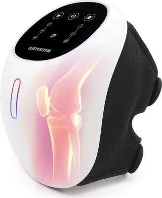 Produktbild von uniuvo Knie Massagegerät, Starke Akku Infrarot-Tiefenwärme zur Kniegelenk-Schmerzlinderung, Laser- & Vibrationstherapie bei Arthritis, Schwellungen, Steifheit, Bänder- & Muskelverletzung
